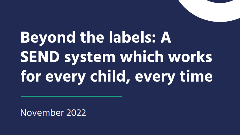 Beyond the Labels: A SEND system which works for every child, every time publication thumbnail